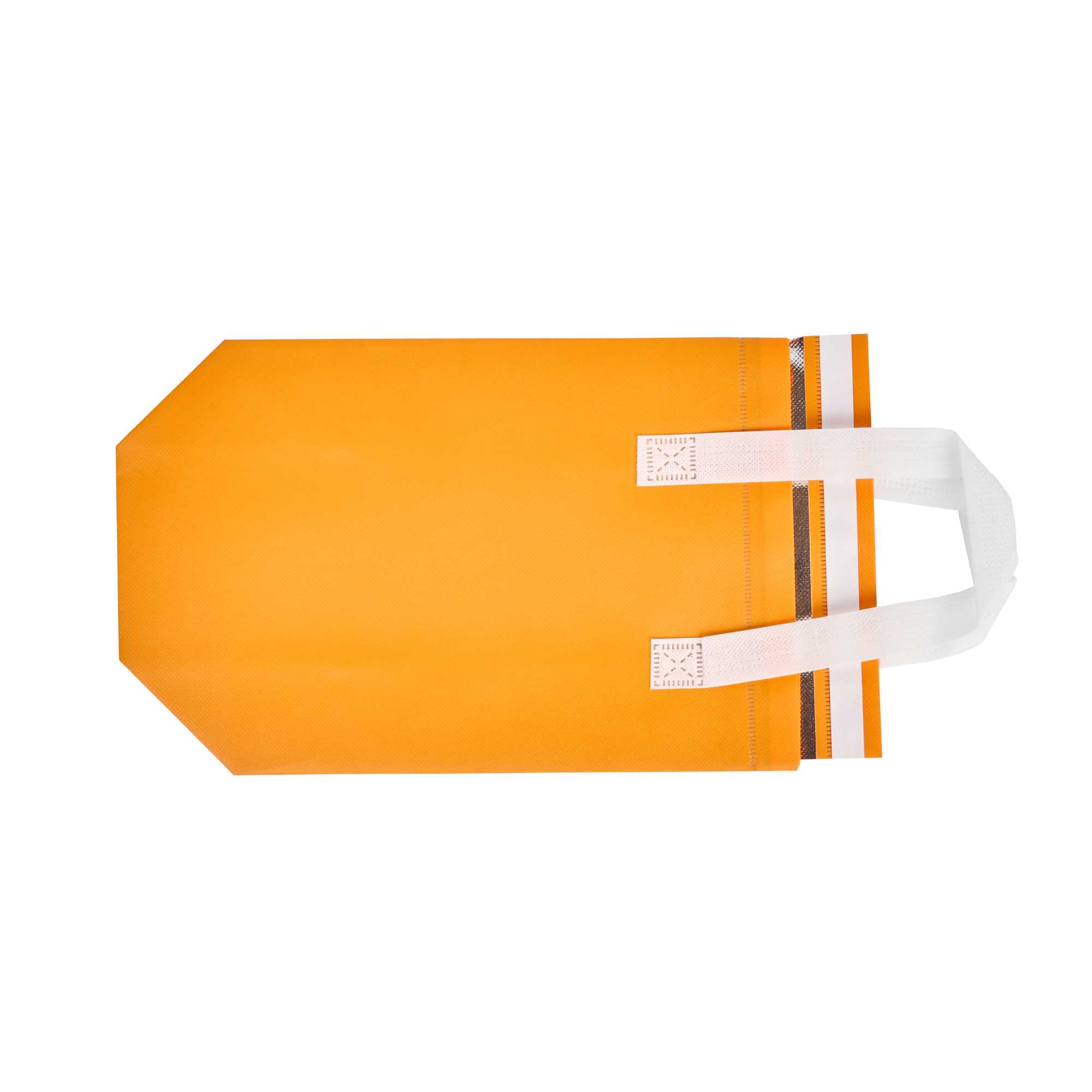 Bag Tek Orange Insulated Take Out Bag - Tamper-Evident - 8 1/4" x 4 1/4" x 10 3/4" - 25 count box