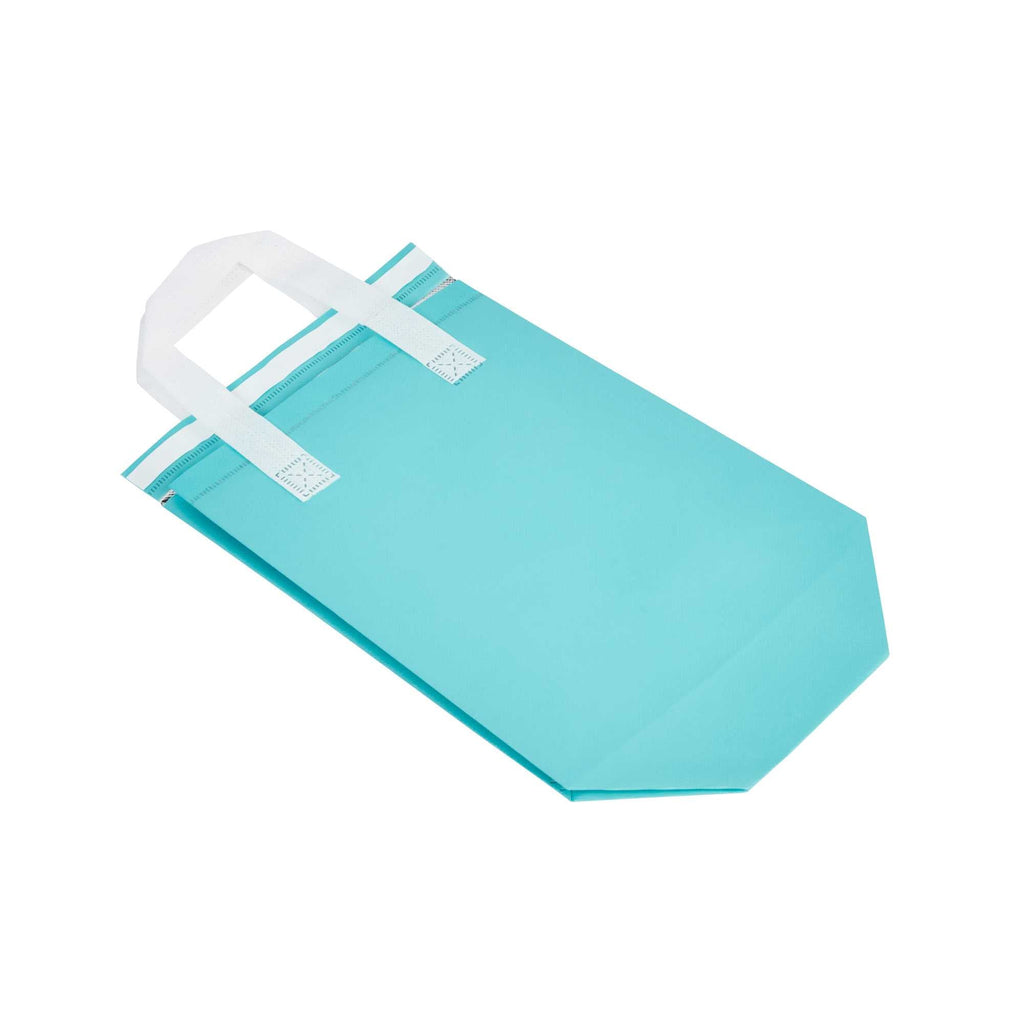 Bag Tek Teal Insulated Take Out Bag - Tamper-Evident - 8 1/4" x 4 1/4" x 10 3/4" - 25 count box