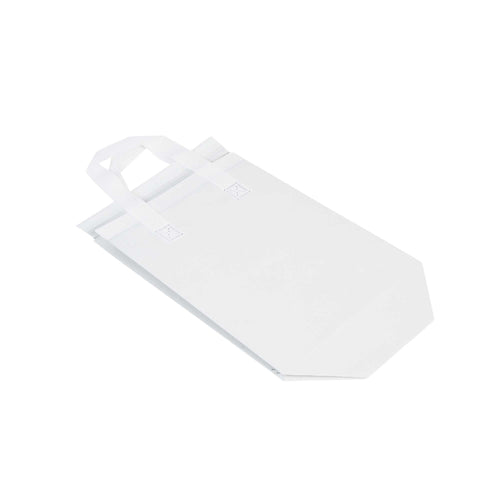 Bag Tek White Insulated Take Out Bag - Tamper-Evident - 8 1/4" x 4 1/4" x 10 3/4" - 25 count box