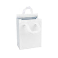 Bag Tek White Insulated Take Out Bag - Tamper-Evident - 8 1/4" x 4 1/4" x 10 3/4" - 25 count box