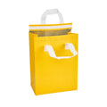 Bag Tek Yellow Insulated Take Out Bag - Tamper-Evident - 8 1/4" x 4 1/4" x 10 3/4" - 25 count box