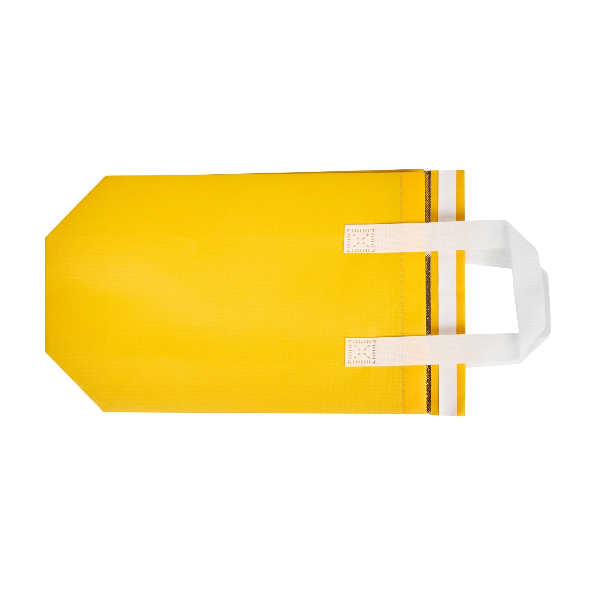 Bag Tek Yellow Insulated Take Out Bag - Tamper-Evident - 8 1/4" x 4 1/4" x 10 3/4" - 100 count box