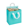 Bag Tek Teal Insulated Take Out Bag - Tamper-Evident - 9 1/2" x 6" x 10 1/4" - 25 count box