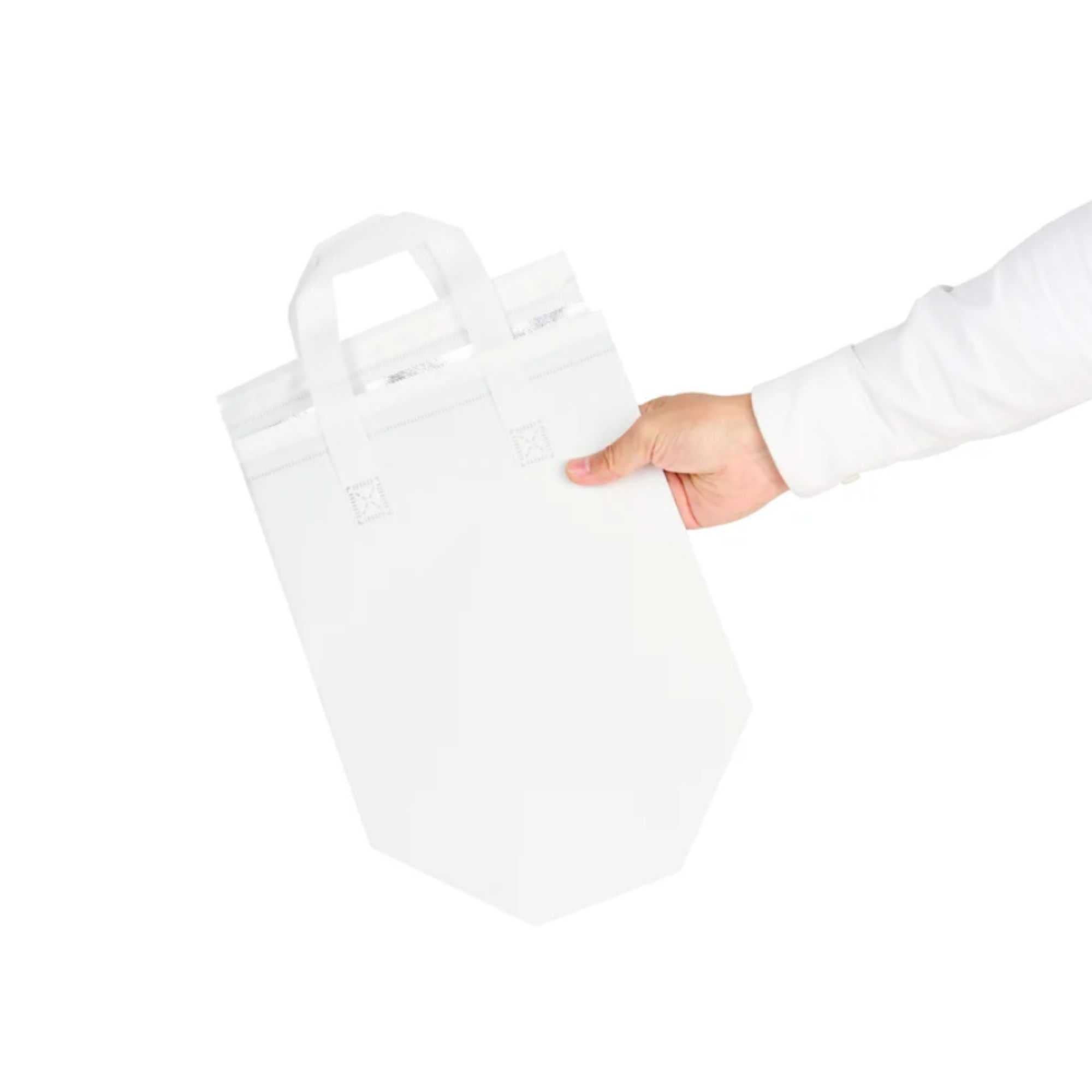 Bag Tek White Insulated Take Out Bag - Tamper-Evident - 9 1/2" x 6" x 10 1/4" - 25 count box