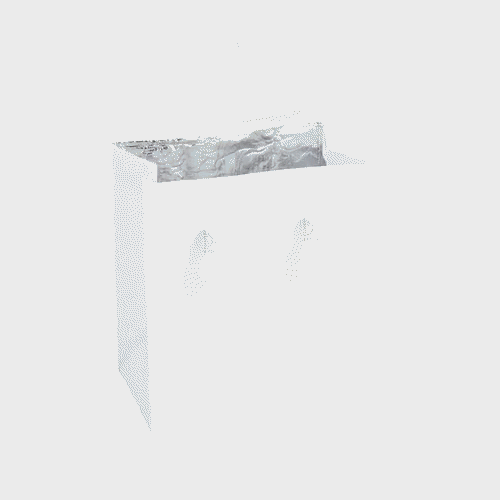 Bag Tek White Insulated Take Out Bag - Tamper-Evident - 9 1/2" x 6" x 10 1/4" - 100 count box