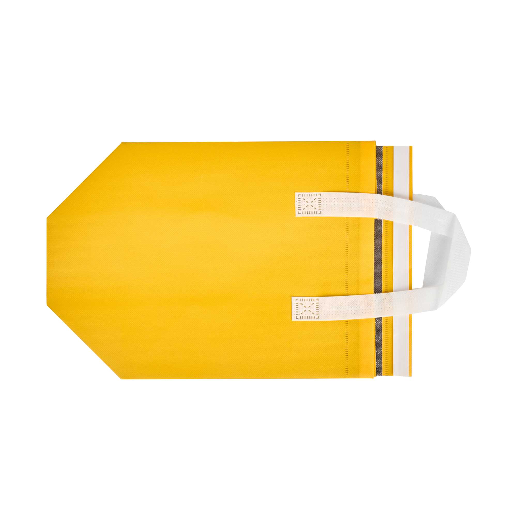 Bag Tek Yellow Insulated Take Out Bag - Tamper-Evident - 9 1/2" x 6" x 10 1/4" - 25 count box