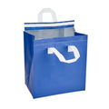 Bag Tek Blue Insulated Take Out Bag - Tamper-Evident - 10 1/4" x 6 3/4" x 11" - 100 count box