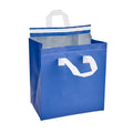 Bag Tek Blue Insulated Take Out Bag - Tamper-Evident - 10 1/4" x 6 3/4" x 11" - 25 count box
