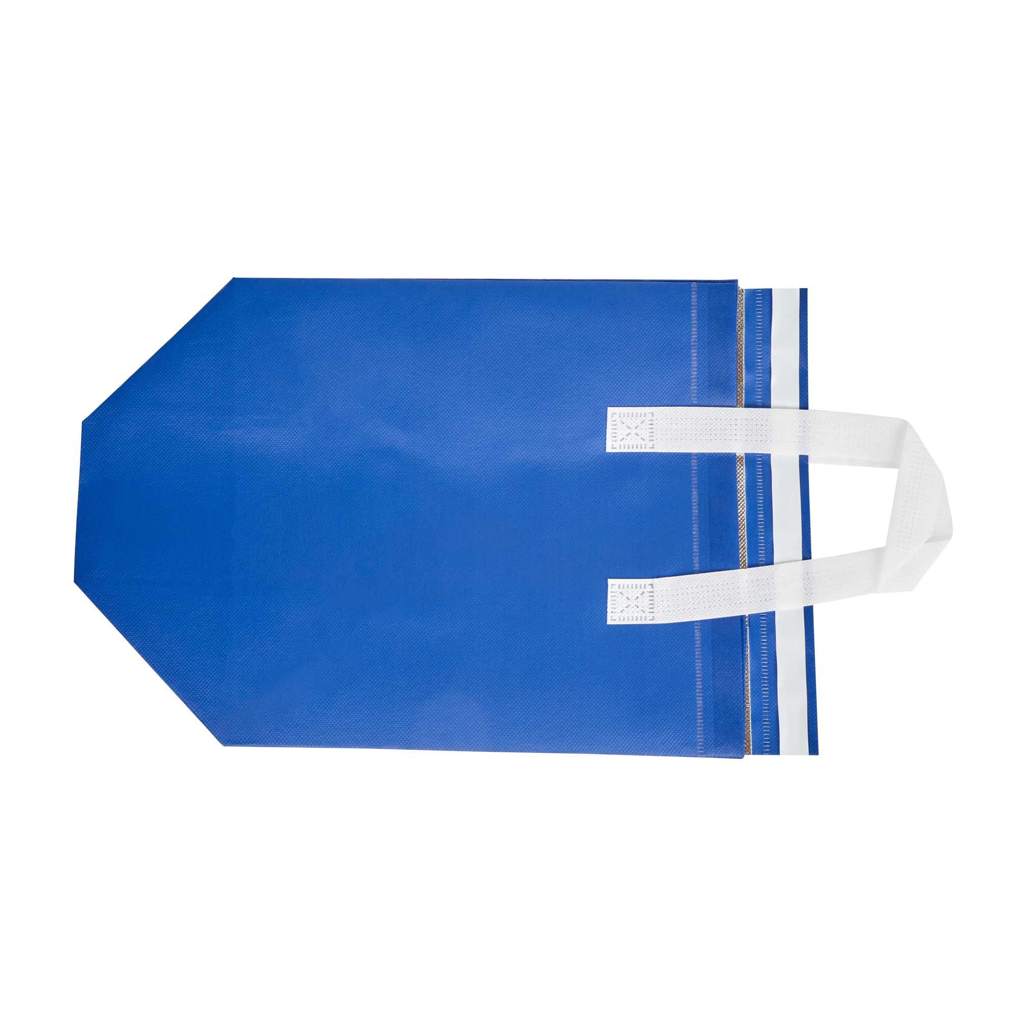 Bag Tek Blue Insulated Take Out Bag - Tamper-Evident - 10 1/4" x 6 3/4" x 11" - 25 count box