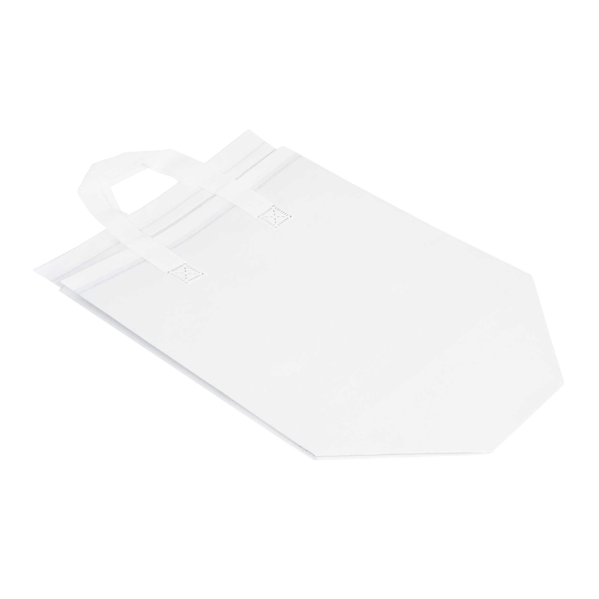 Bag Tek White Insulated Take Out Bag - Tamper-Evident - 10 1/4" x 6 3/4" x 11" - 25 count box