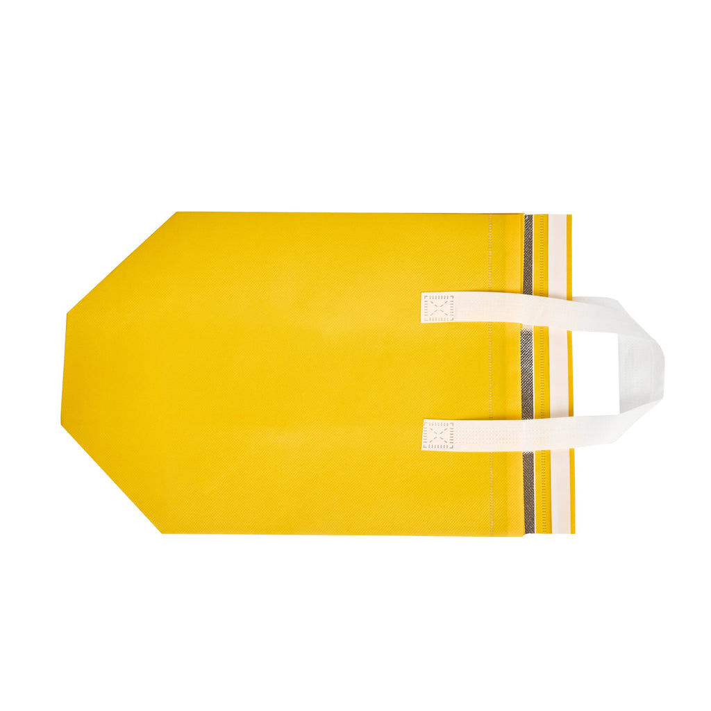 Bag Tek Yellow Insulated Take Out Bag - Tamper-Evident - 10 1/4" x 6 3/4" x 11" - 100 count box