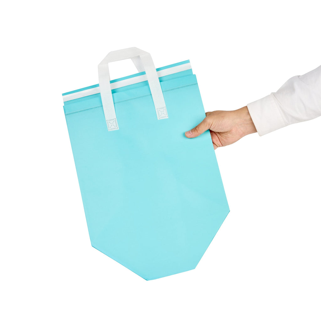 Bag Tek Teal Insulated Take Out Bag - Tamper-Evident - 11 3/4" x 7 3/4" x 12 1/2" - 100 count box