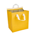 Bag Tek Yellow Insulated Take Out Bag - Tamper-Evident - 11 3/4" x 7 3/4" x 12 1/2" - 25 count box