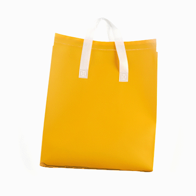 Bag Tek Yellow Insulated Take Out Bag - Tamper-Evident - 11 3/4" x 7 3/4" x 12 1/2" - 25 count box