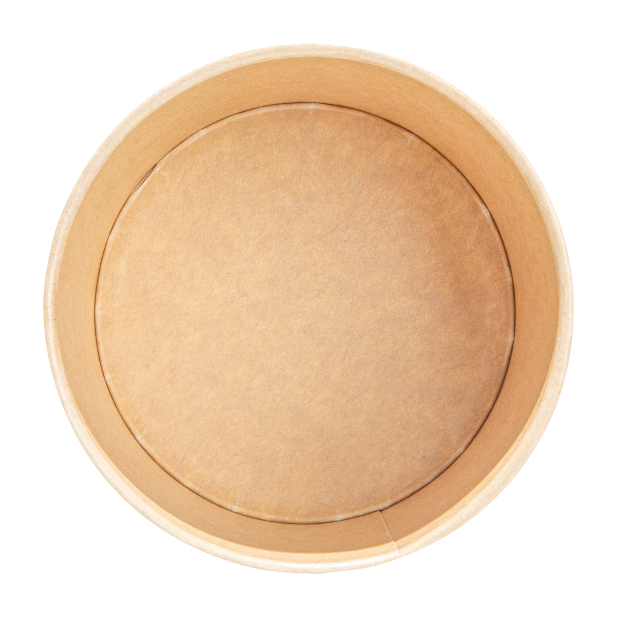 Sustain 8 oz Round Kraft Paper Soup Container - Compostable - 3 1/2" x 3 1/2" x 2 1/2" - 25 count box