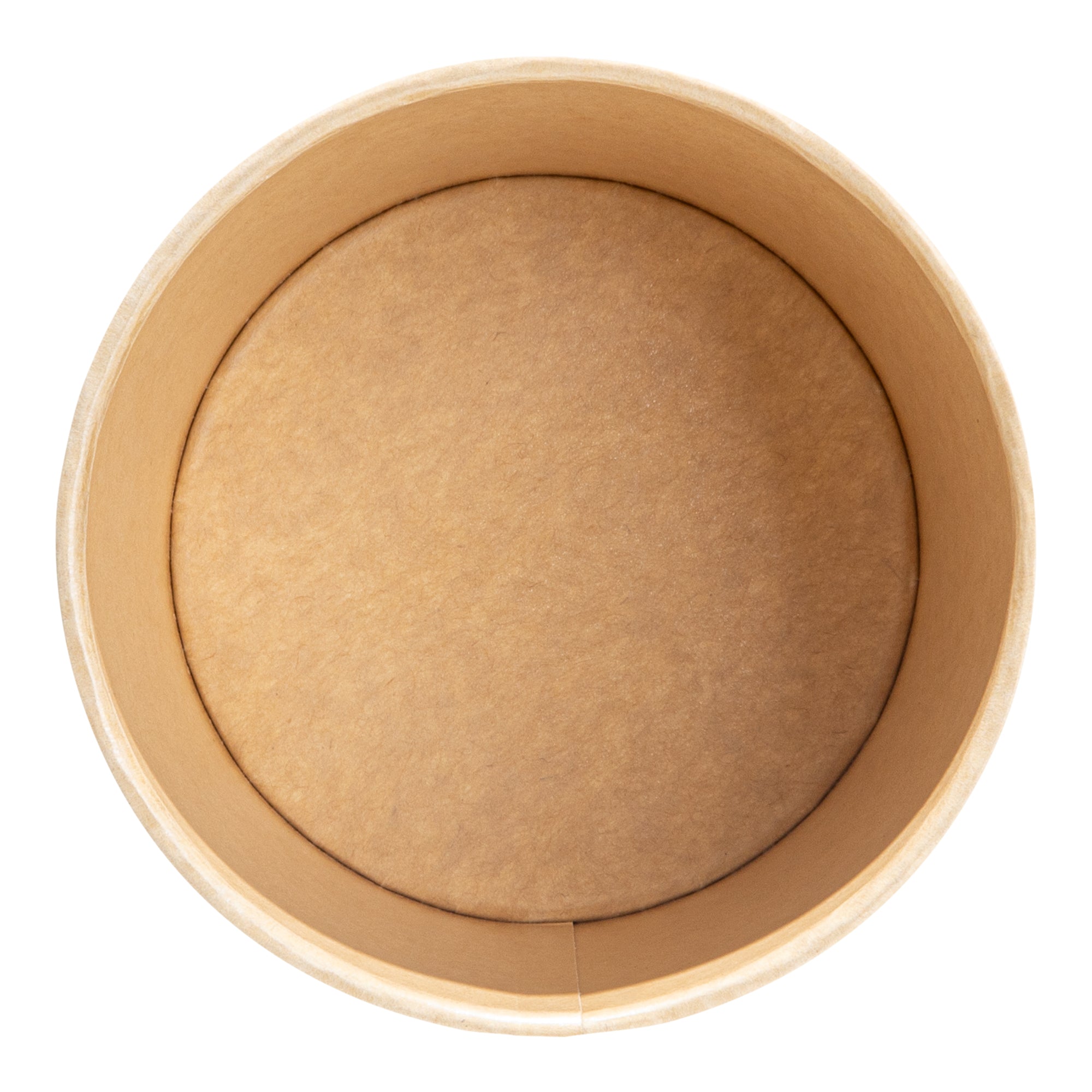 Sustain 16 oz Round Kraft Paper Soup Container - Compostable - 4 1/2" x 4 1/2" x 3 1/4" - 25 count box