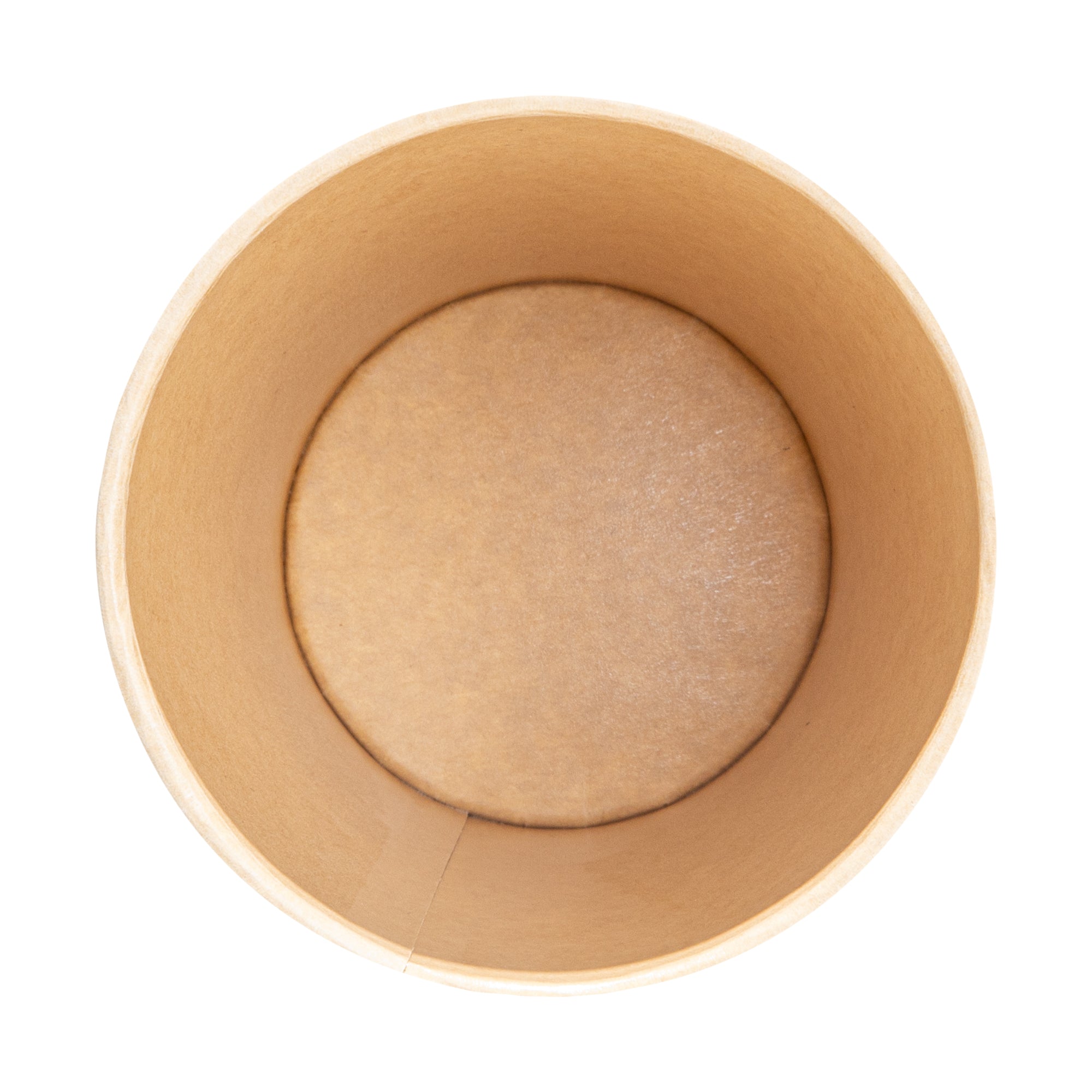 Sustain 32 oz Round Kraft Paper Soup Container - Compostable - 4 1/2" x 4 1/2" x 5 3/4" - 200 count box