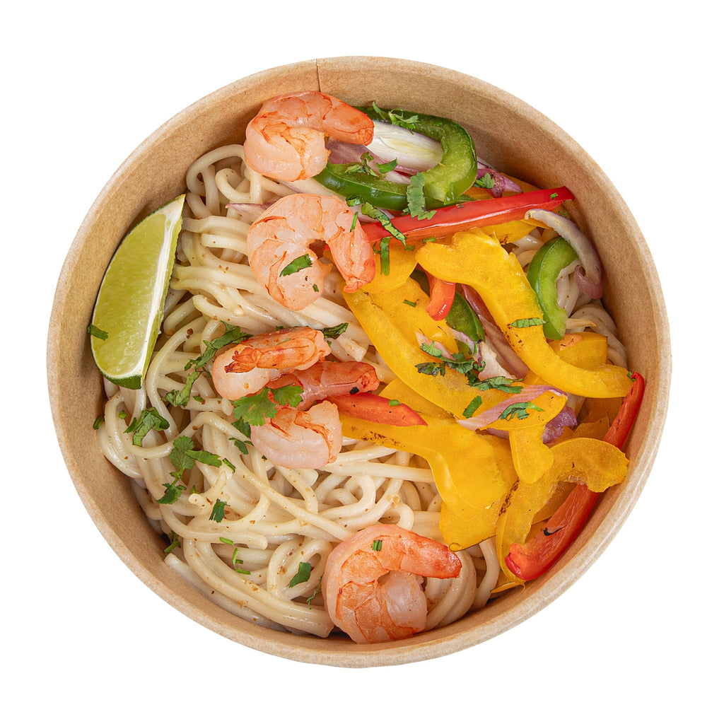 Sustain 25 oz Round Kraft Paper Take Out Container - Compostable - 5 3/4" x 5 3/4" x 2 1/4" - 50 count box