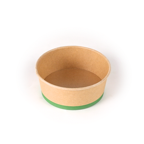 Sustain 25 oz Round Kraft Paper Take Out Container - Compostable - 5 3/4" x 5 3/4" x 2 1/4" - 50 count box