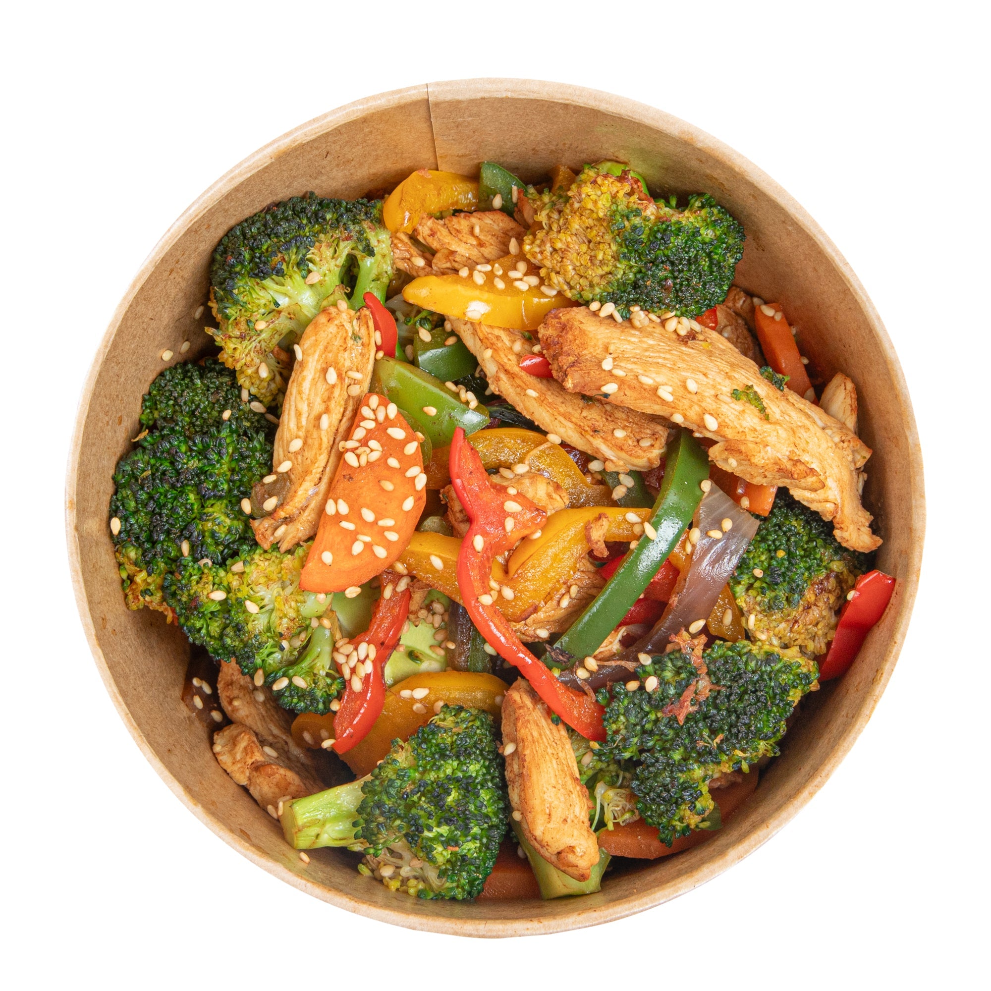 Sustain 34 oz Round Kraft Paper Take Out Container - Compostable - 5 3/4" x 5 3/4" x 3 1/4" - 200 count box