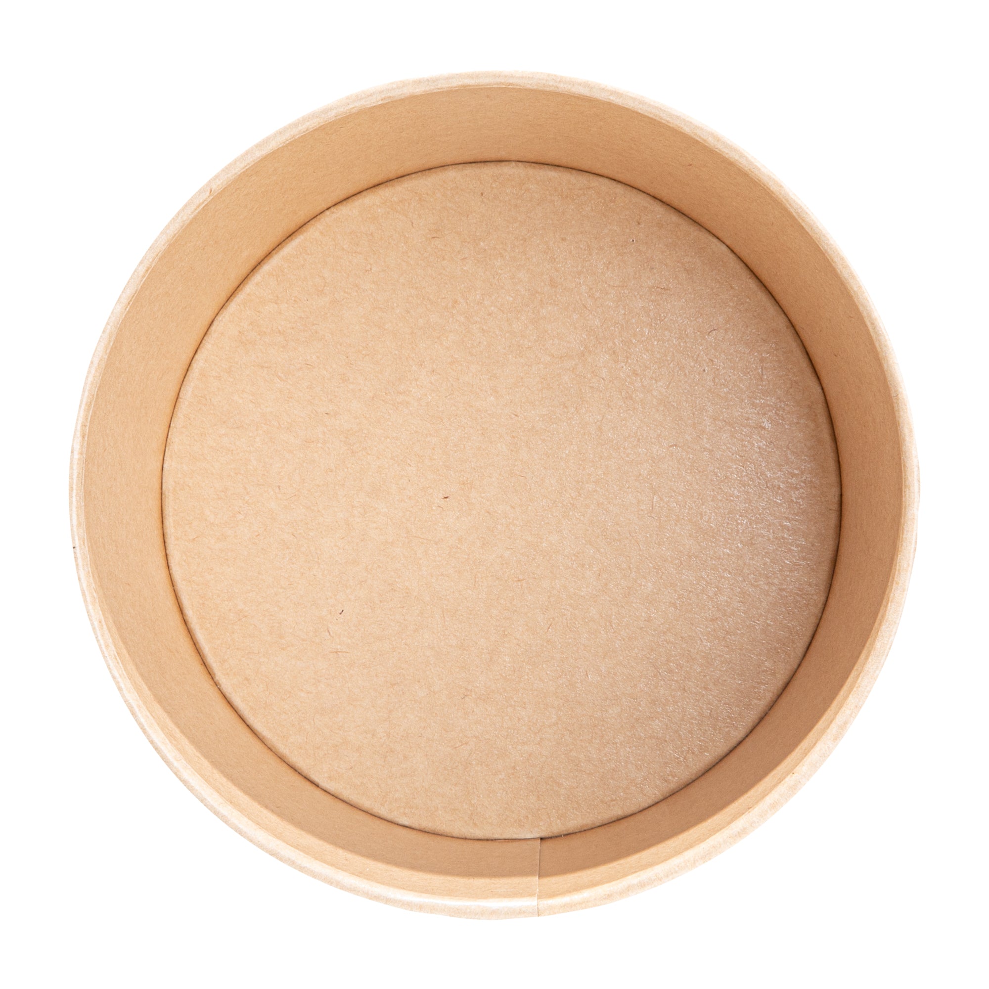 Sustain 34 oz Round Kraft Paper Take Out Container - Compostable - 5 3/4" x 5 3/4" x 3 1/4" - 200 count box