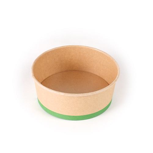 Sustain 37 oz Round Kraft Paper Take Out Container - Compostable - 6 1/2" x 6 1/2" x 2 1/2" - 200 count box
