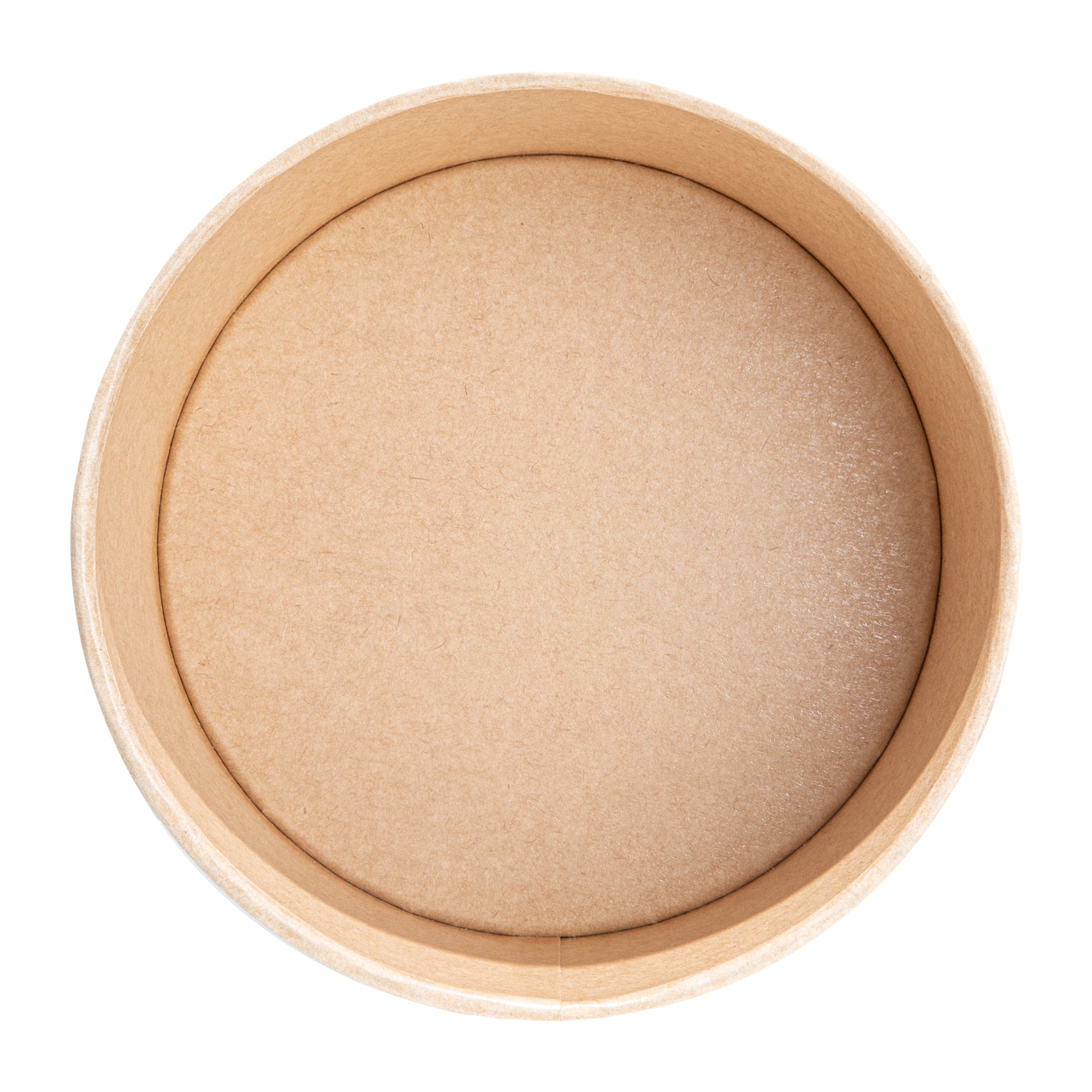 Sustain 44 oz Round Kraft Paper Take Out Container - Compostable - 6 1/2" x 6 1/2" x 3" - 200 count box