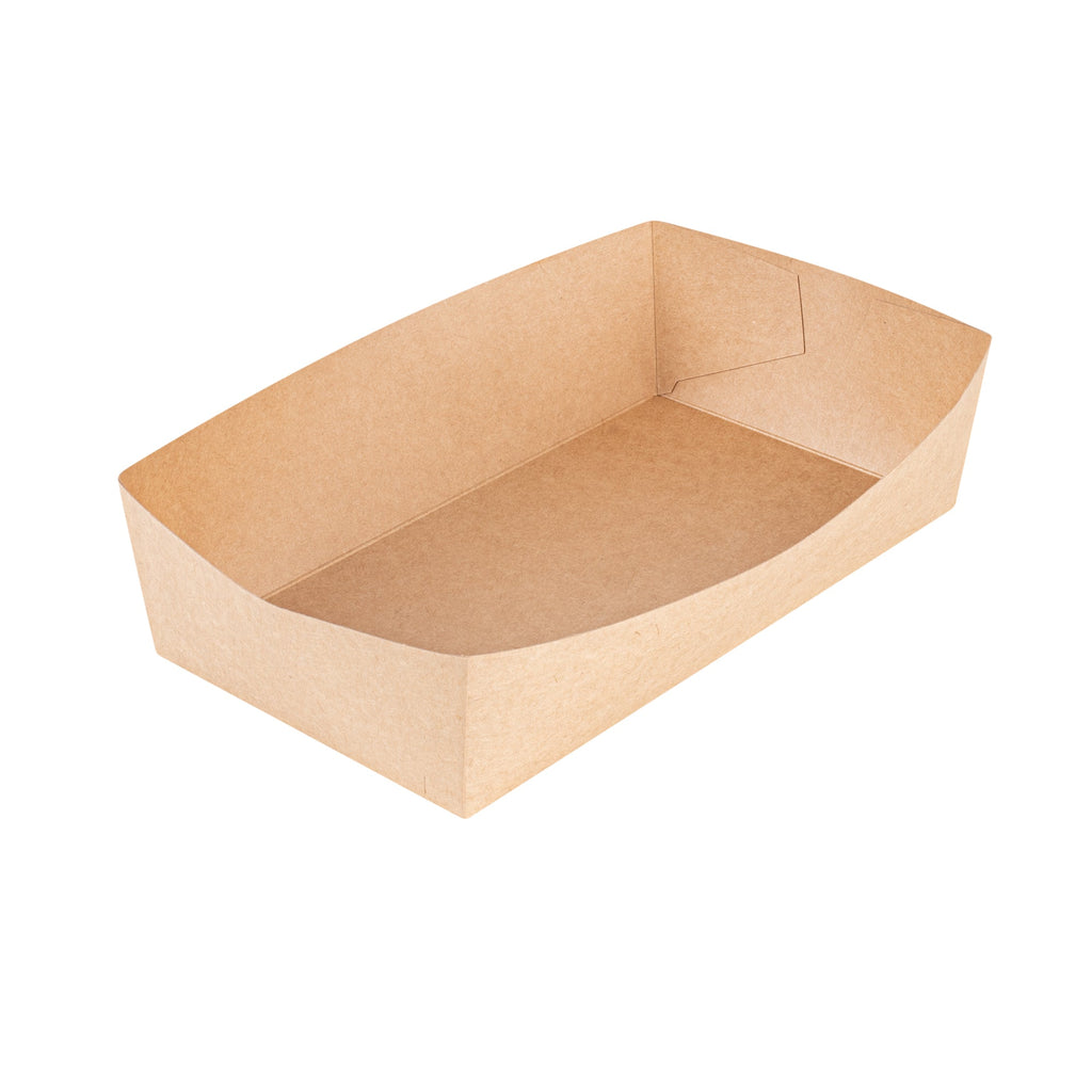 Cater Tek Kraft Paper Insert - Fits Rectangle Catering Box - 10 3/4'' x 7 1/4'' x 2 1/4'' - 10 count box