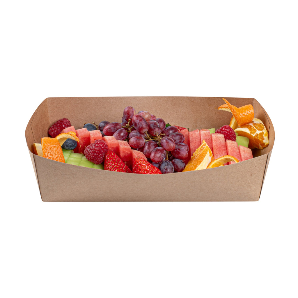 Cater Tek Kraft Paper Insert - Fits Rectangle Catering Box - 10 3/4'' x 7 1/4'' x 2 1/4'' - 10 count box
