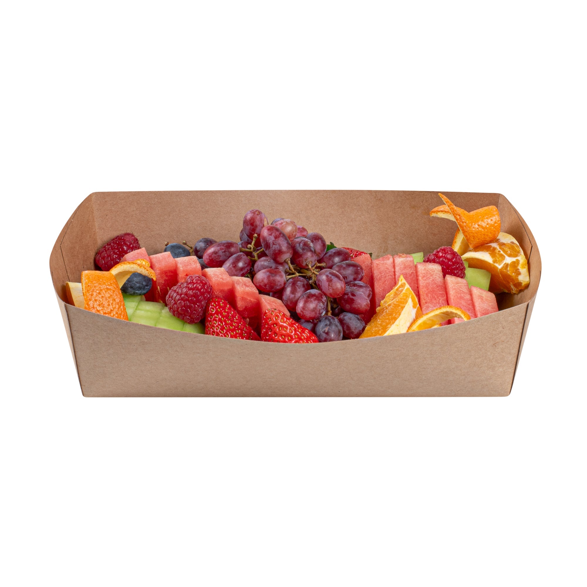 Cater Tek Kraft Paper Insert - Fits Rectangle Catering Box - 10 3/4'' x 7 1/4'' x 2 1/4'' - 10 count box