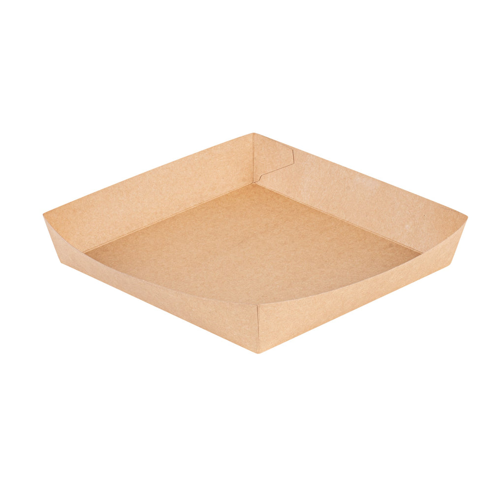 Cater Tek Kraft Paper Insert - Fits Square Catering Box - 9 3/4" x 9 3/4'' x 1 1/2'' - 100 count box