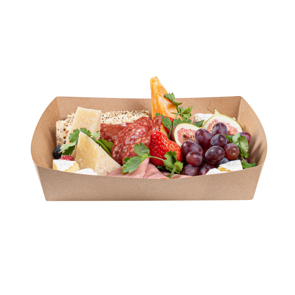 Cater Tek Kraft Paper Insert - Fits Square Catering Box - 9 3/4" x 9 3/4'' x 1 1/2'' - 100 count box