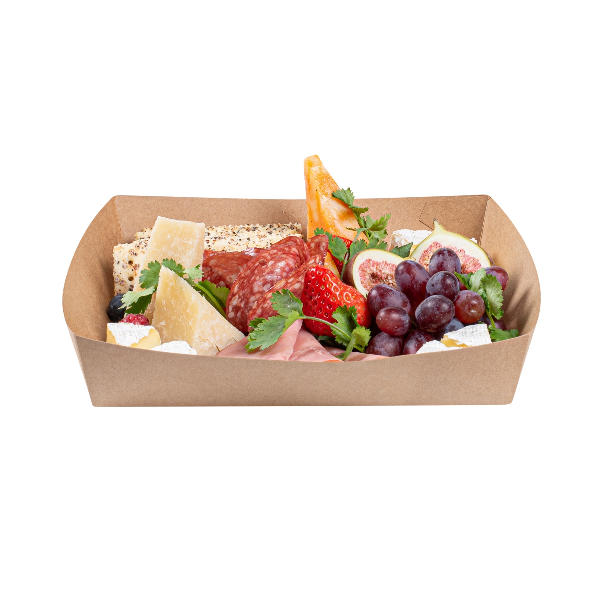 Cater Tek Kraft Paper Insert - Fits Square Catering Box - 9 3/4" x 9 3/4'' x 1 1/2'' - 100 count box
