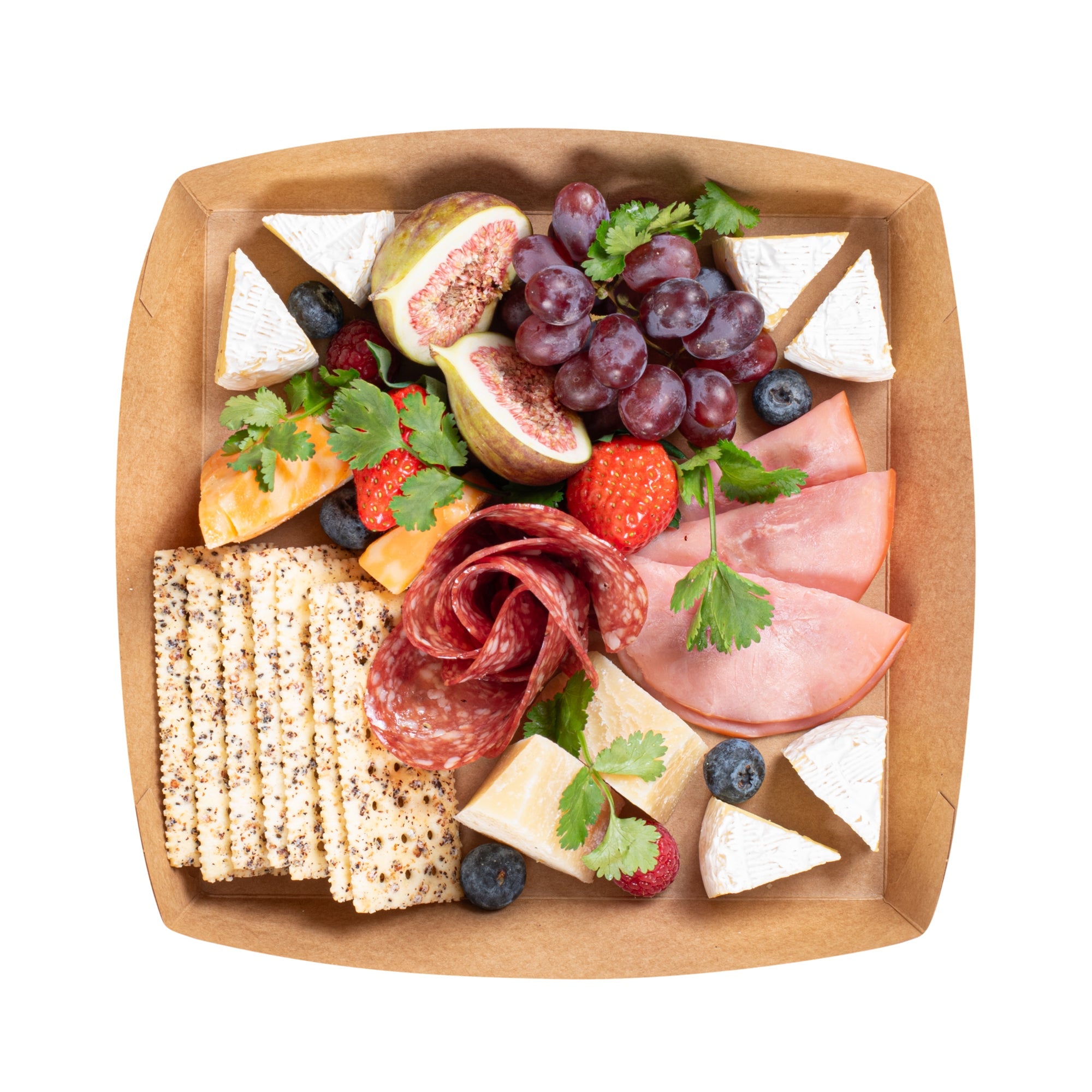 Cater Tek Kraft Paper Insert - Fits Square Catering Box - 9 3/4" x 9 3/4'' x 1 1/2'' - 100 count box