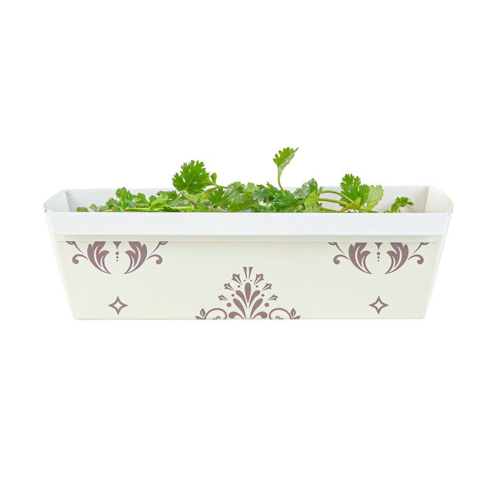 Bake Tek 32 oz Beige Vintage Floral Paper Baking Loaf Pan - Greaseproof - 8" x 3 3/4" x 2 1/4" - 100 count box