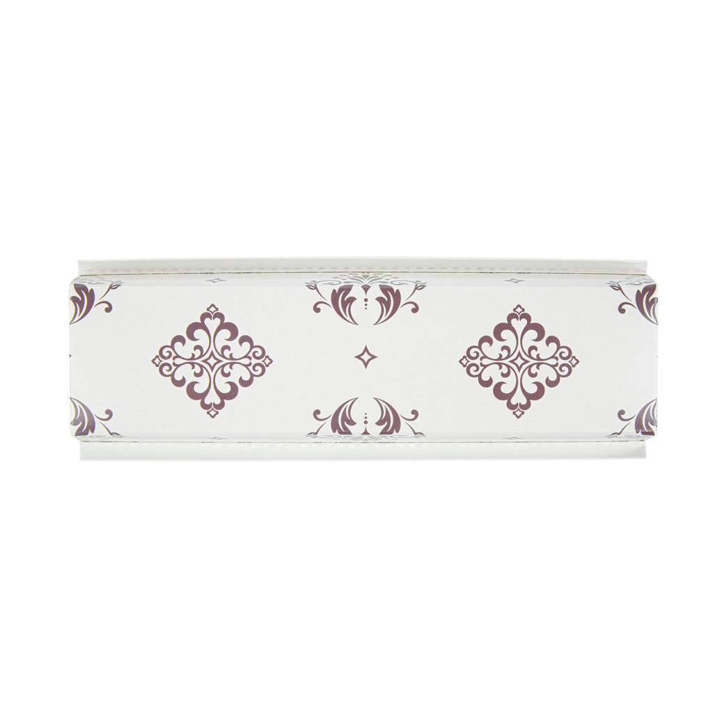 Bake Tek 32 oz Beige Vintage Floral Paper Baking Loaf Pan - Greaseproof - 11" x 3 1/4" x 2" - 100 count box