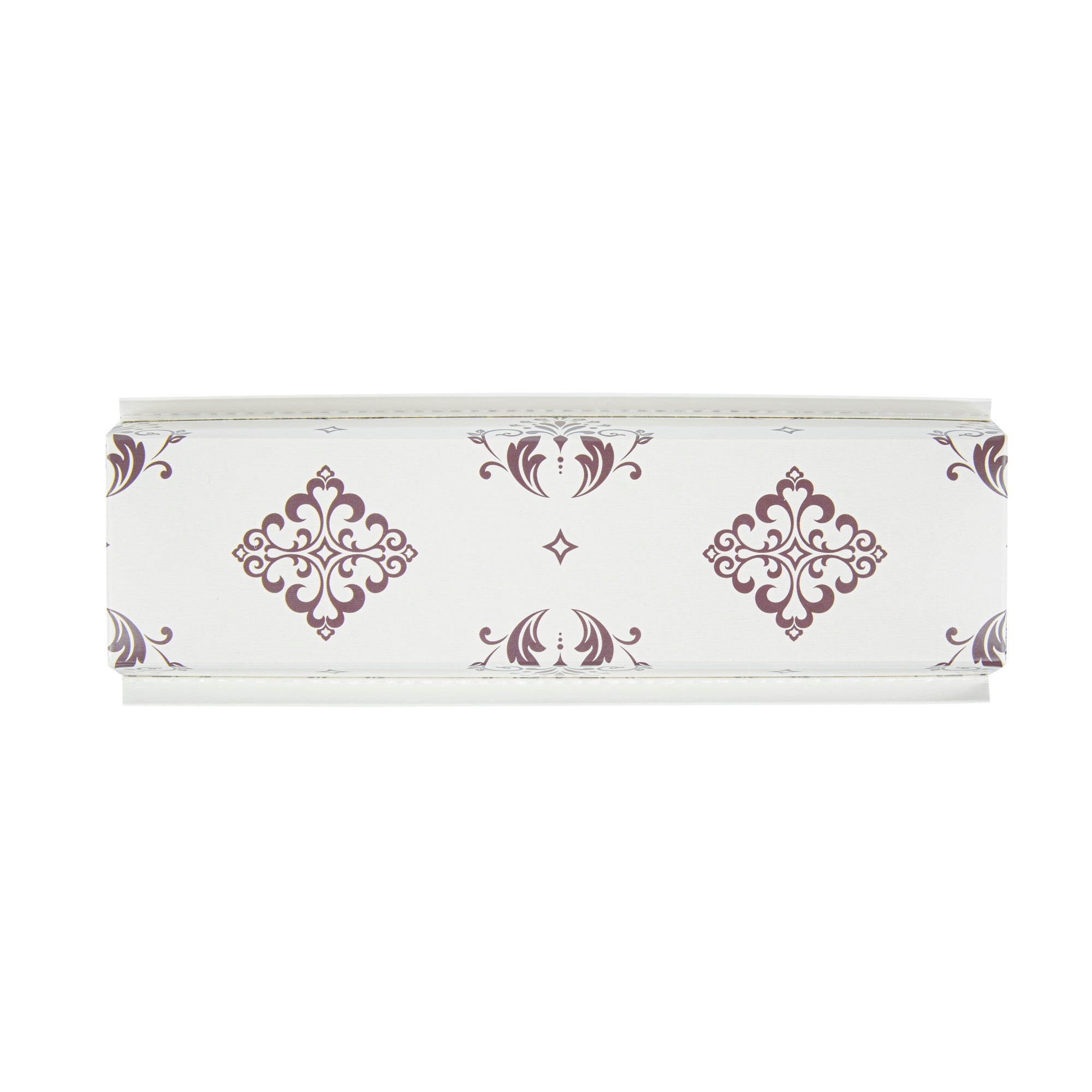 Bake Tek 32 oz Beige Vintage Floral Paper Baking Loaf Pan - Greaseproof - 11" x 3 1/4" x 2" - 100 count box