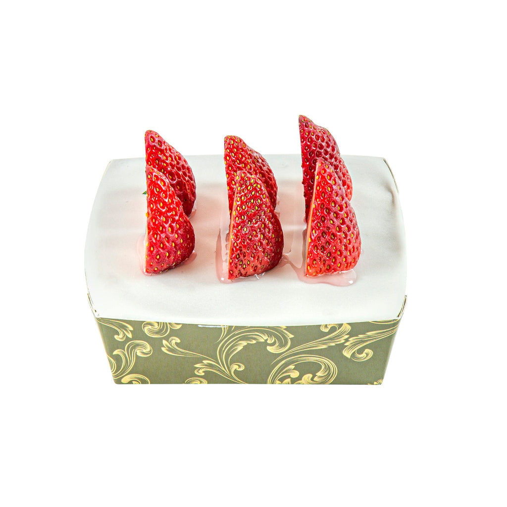 Bake Tek 8 oz Dark Green Vintage Floral Paper Baking Tray - Greaseproof - 4 1/4" x 4 1/4" x 1 1/2" - 100 count box