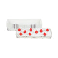 Bake Tek 13 oz Beige Vintage Floral Paper Baking Tray - Greaseproof - 10 3/4" x 3 1/4" x 1 1/2" - 100 count box