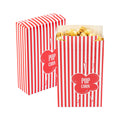 Bio Tek 1.25 oz Red Paper Popcorn Box - 4 3/4" x 2" x 7 1/2" - 400 count box