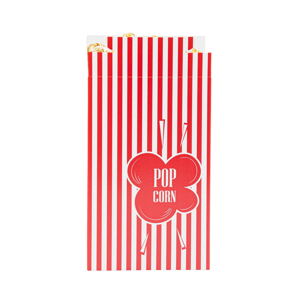 Bio Tek 1.25 oz Red Paper Popcorn Box - 4 3/4" x 2" x 7 1/2" - 400 count box