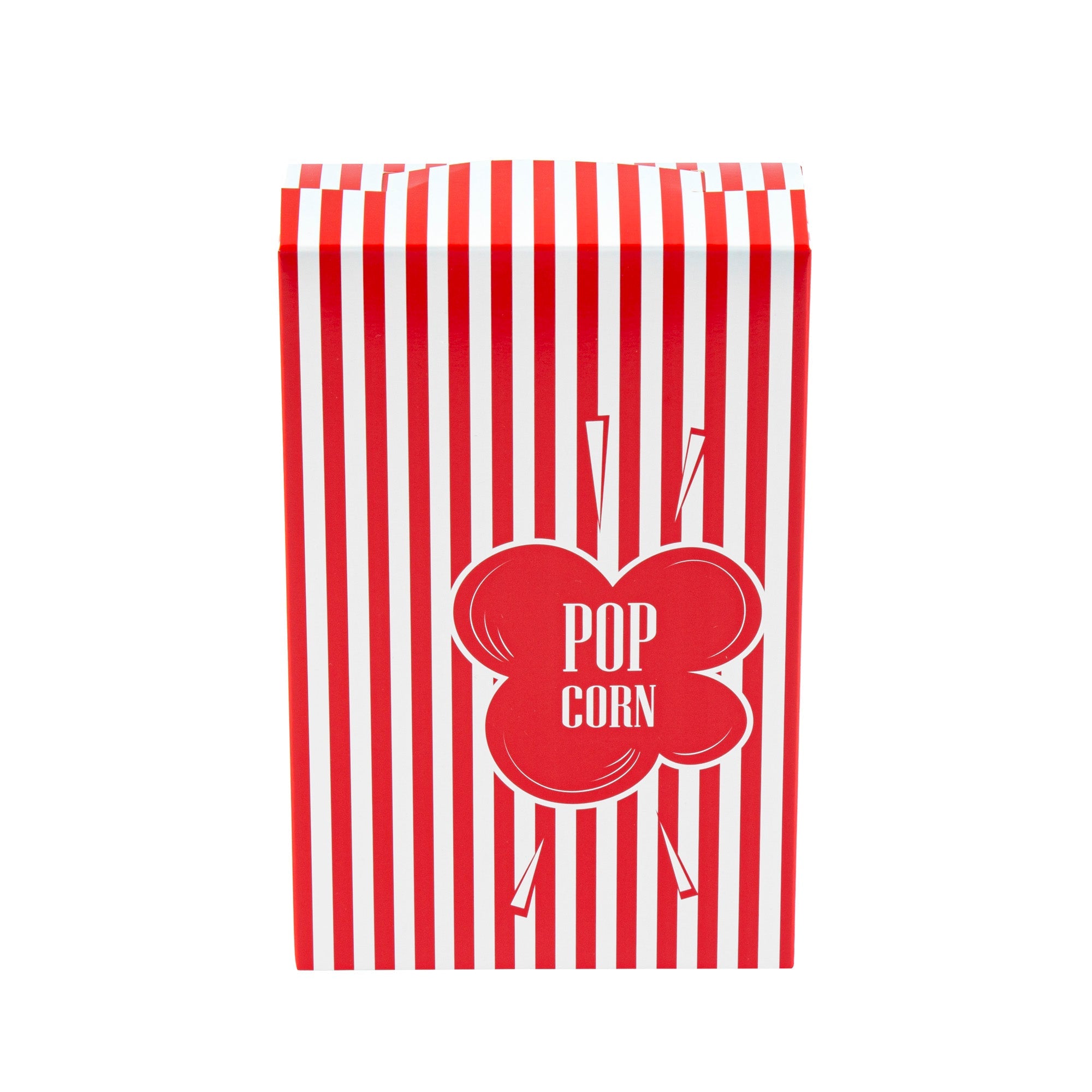 Bio Tek 1.25 oz Red Paper Popcorn Box - 4 3/4" x 2" x 7 1/2" - 400 count box