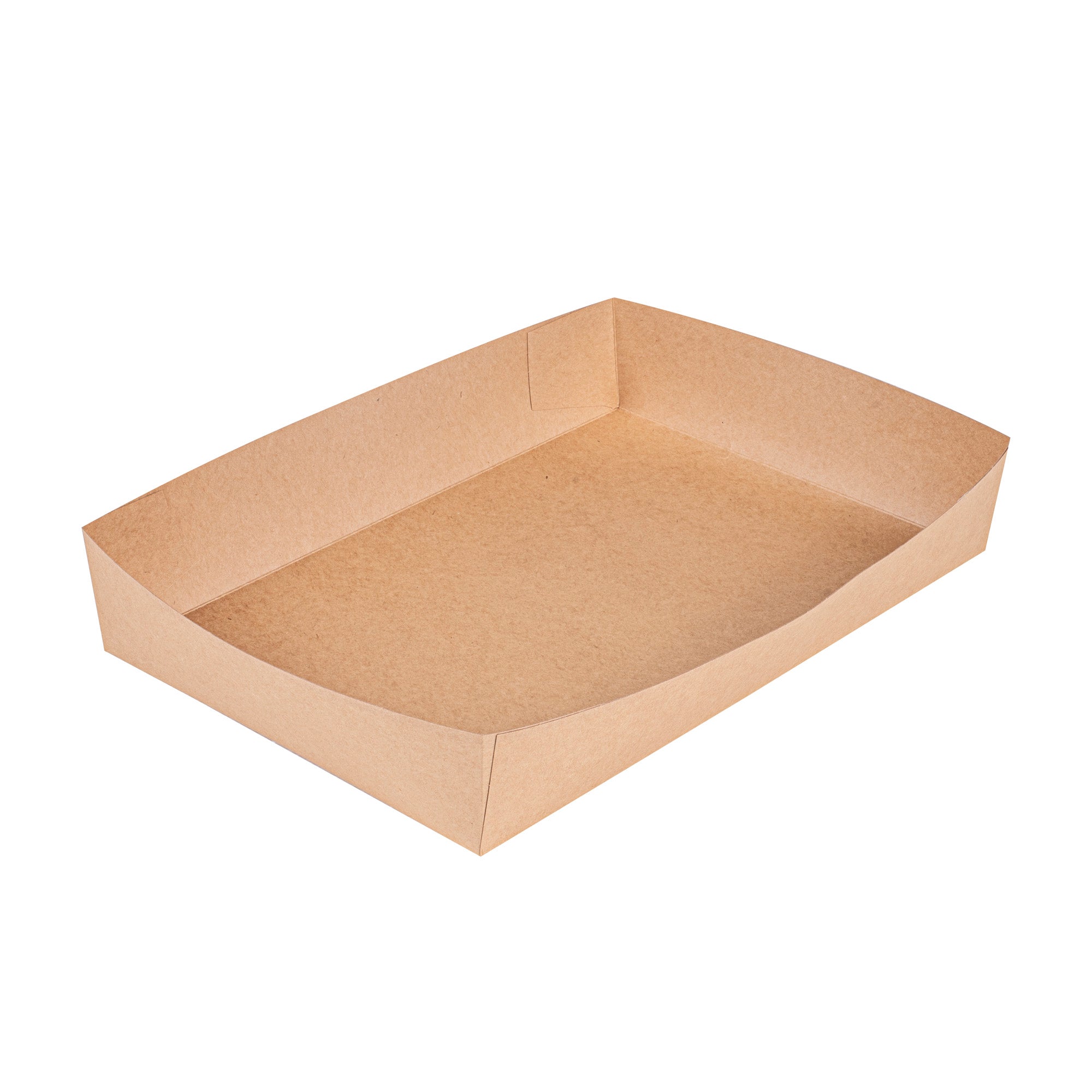 Cater Tek Kraft Paper Insert - Fits Rectangle Catering Box - 13 1/2" x 9 1/4" x 2 1/2" - 10 count box
