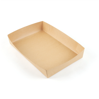 Cater Tek Kraft Paper Insert - Fits Rectangle Catering Box - 13 1/2" x 9 1/4" x 2 1/2" - 10 count box