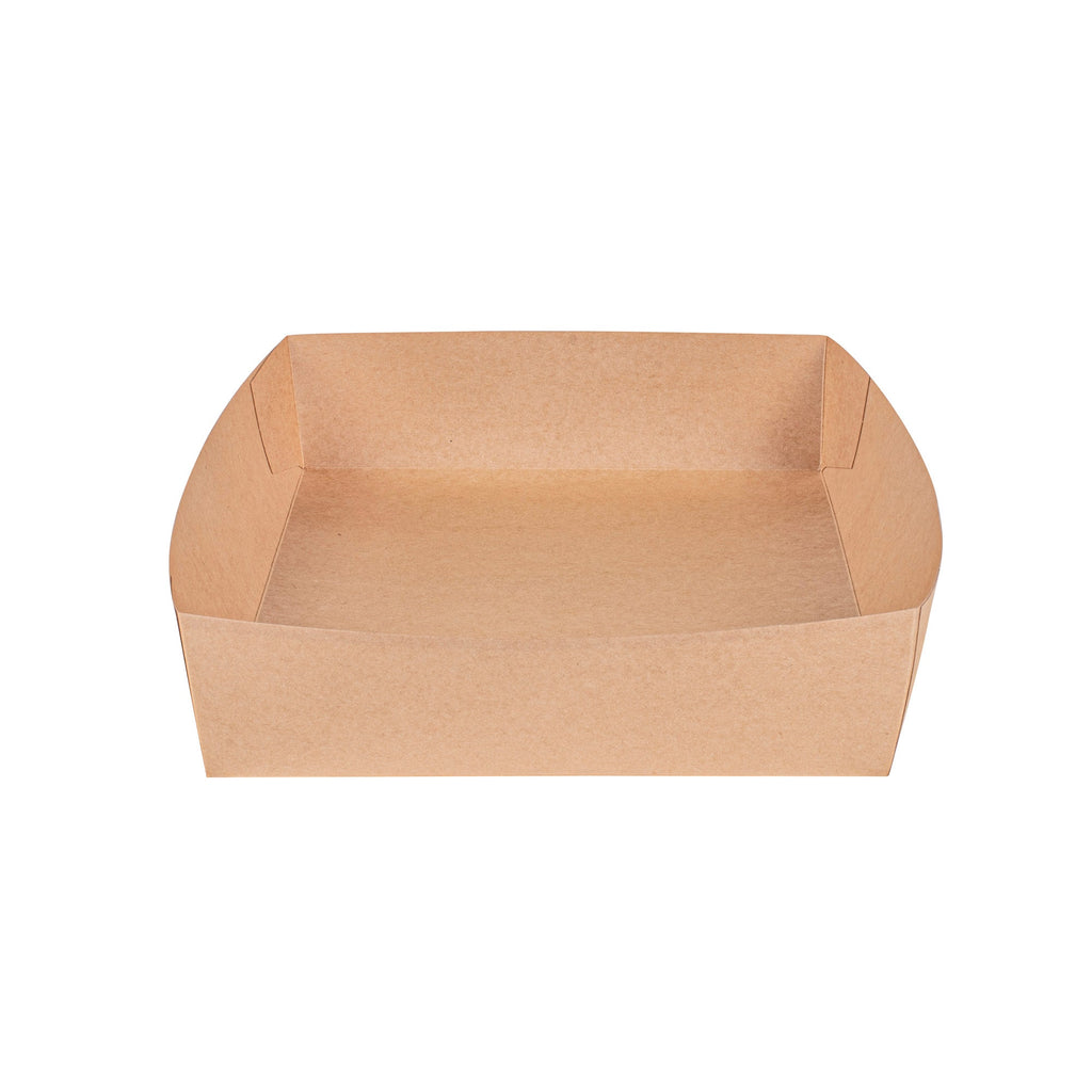 Cater Tek Kraft Paper Insert - Fits Rectangle Catering Box - 13 1/2" x 9 1/4" x 2 1/2" - 100 count box
