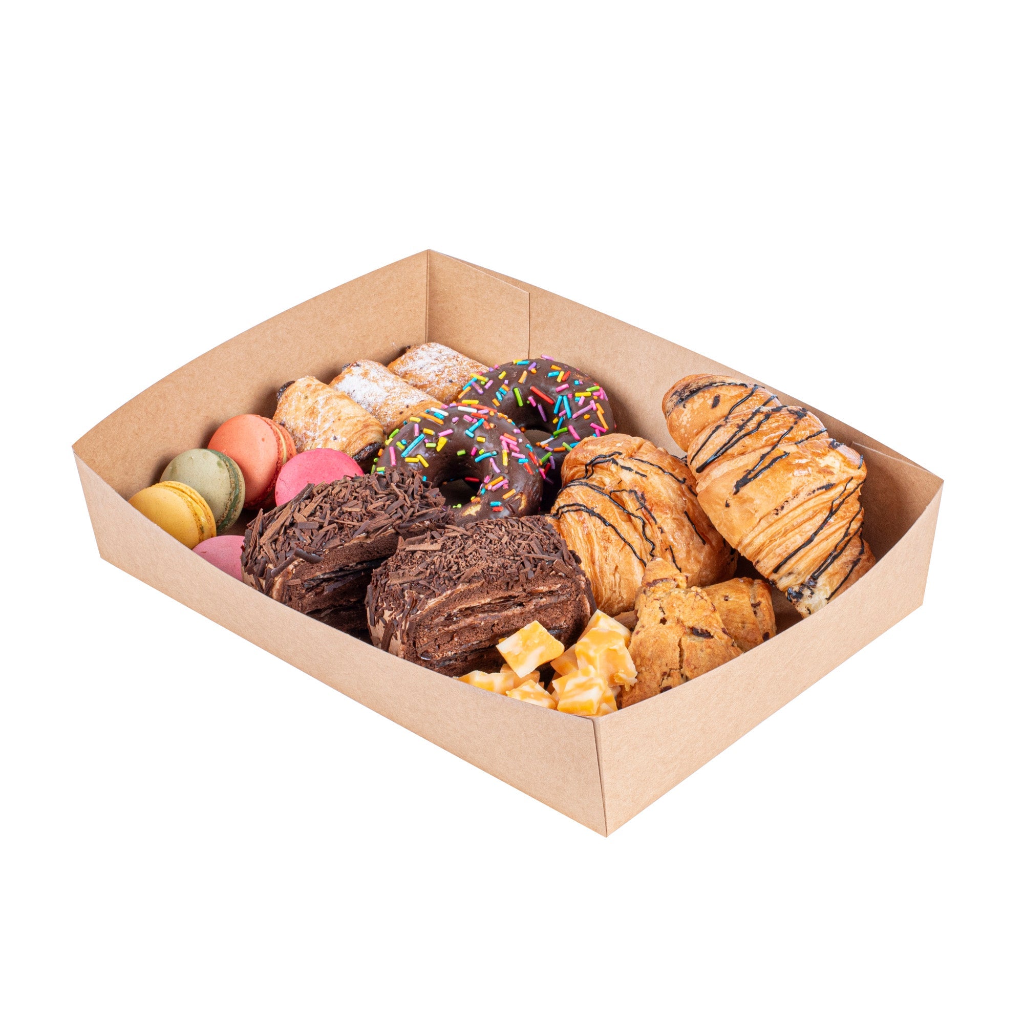 Cater Tek Kraft Paper Insert - Fits Rectangle Catering Box - 11 1/2" x 8 1/4" x 2 1/2" - 200 count box