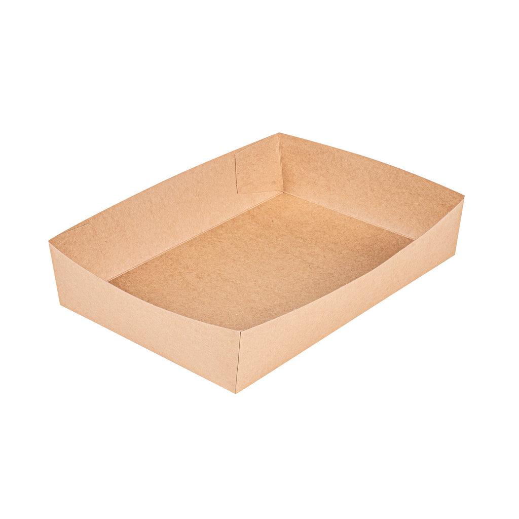 Cater Tek Kraft Paper Insert - Fits Rectangle Catering Box - 11 1/2" x 8 1/4" x 2 1/2" - 20 count box