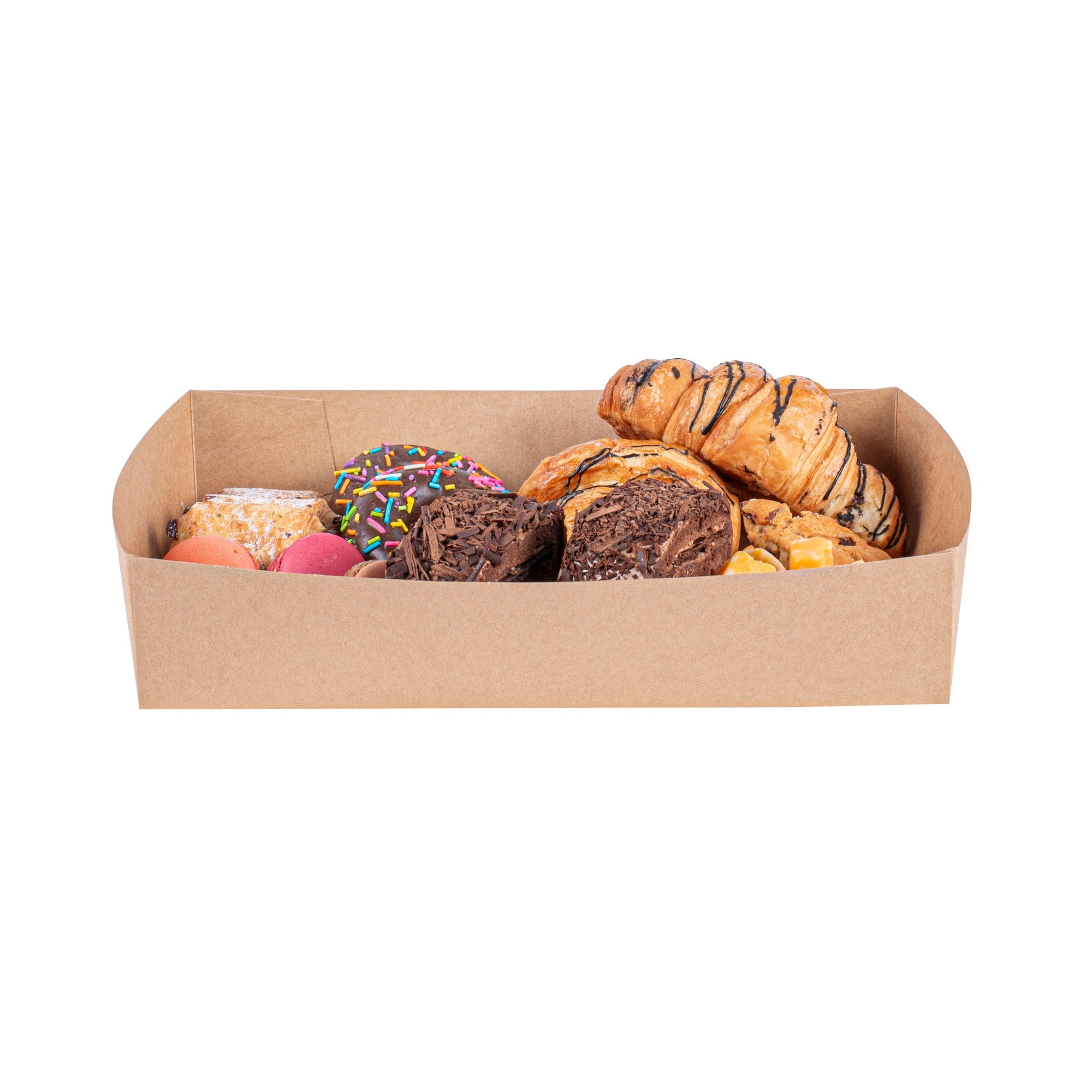 Cater Tek Kraft Paper Insert - Fits Rectangle Catering Box - 11 1/2" x 8 1/4" x 2 1/2" - 200 count box