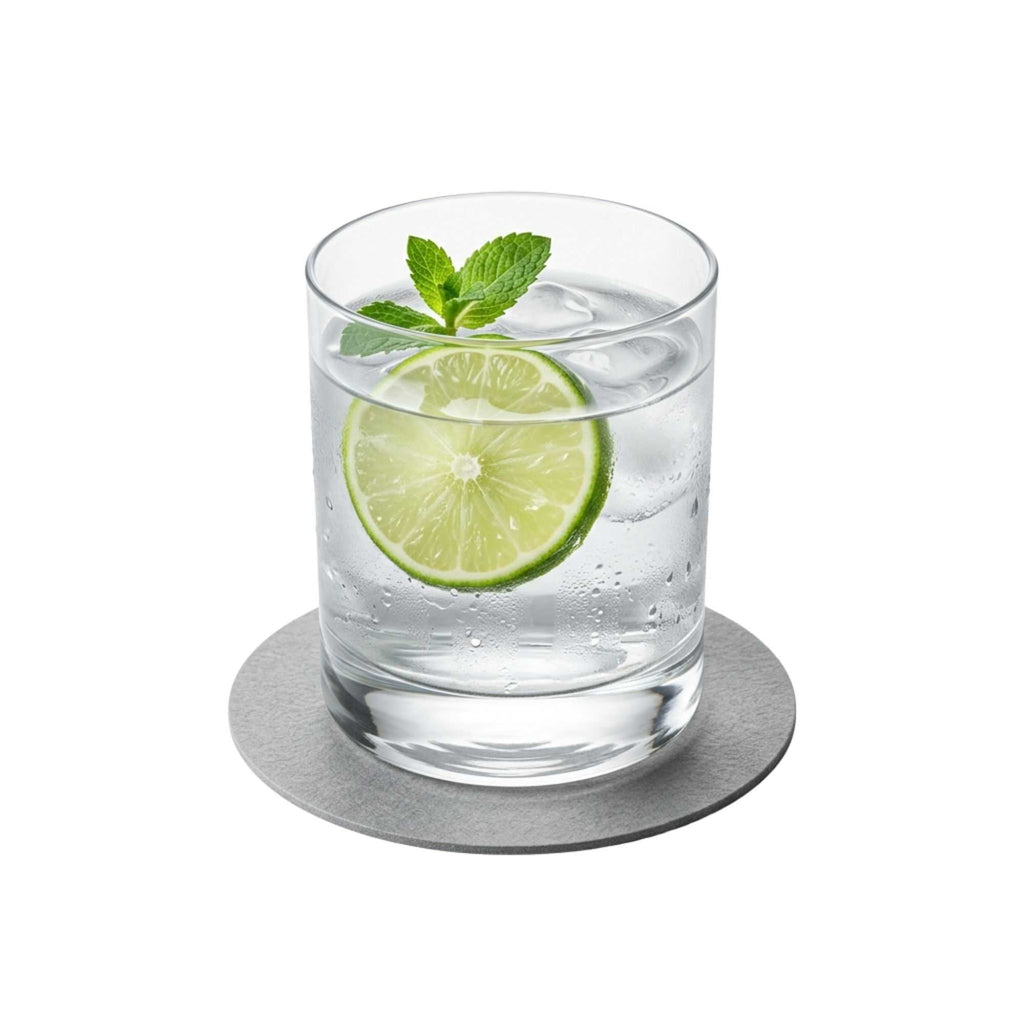 Bar Lux Round Gray Paper Coaster - 3 1/2" - 100 count box