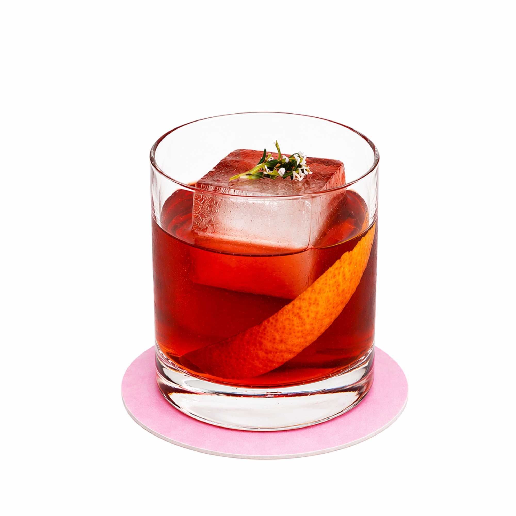 Bar Lux Round Pink Paper Coaster - 3 1/2" - 100 count box